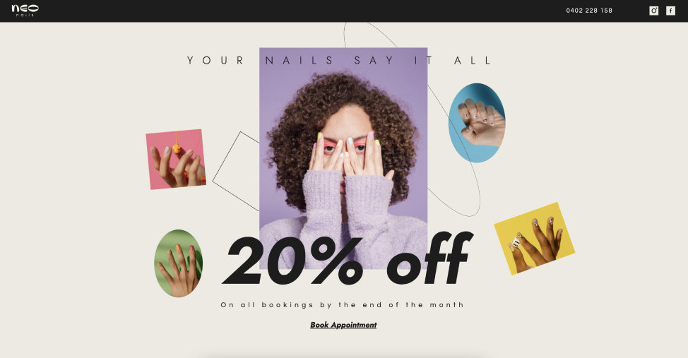 Nails - Landing Page